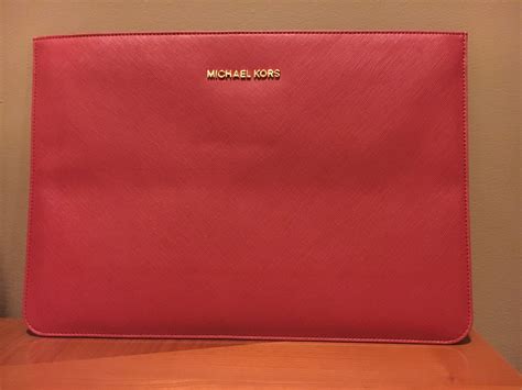 michael kors macbook air 13 inch sleeve/pouch|Pebbled Leather 13 Inch Laptop Case .